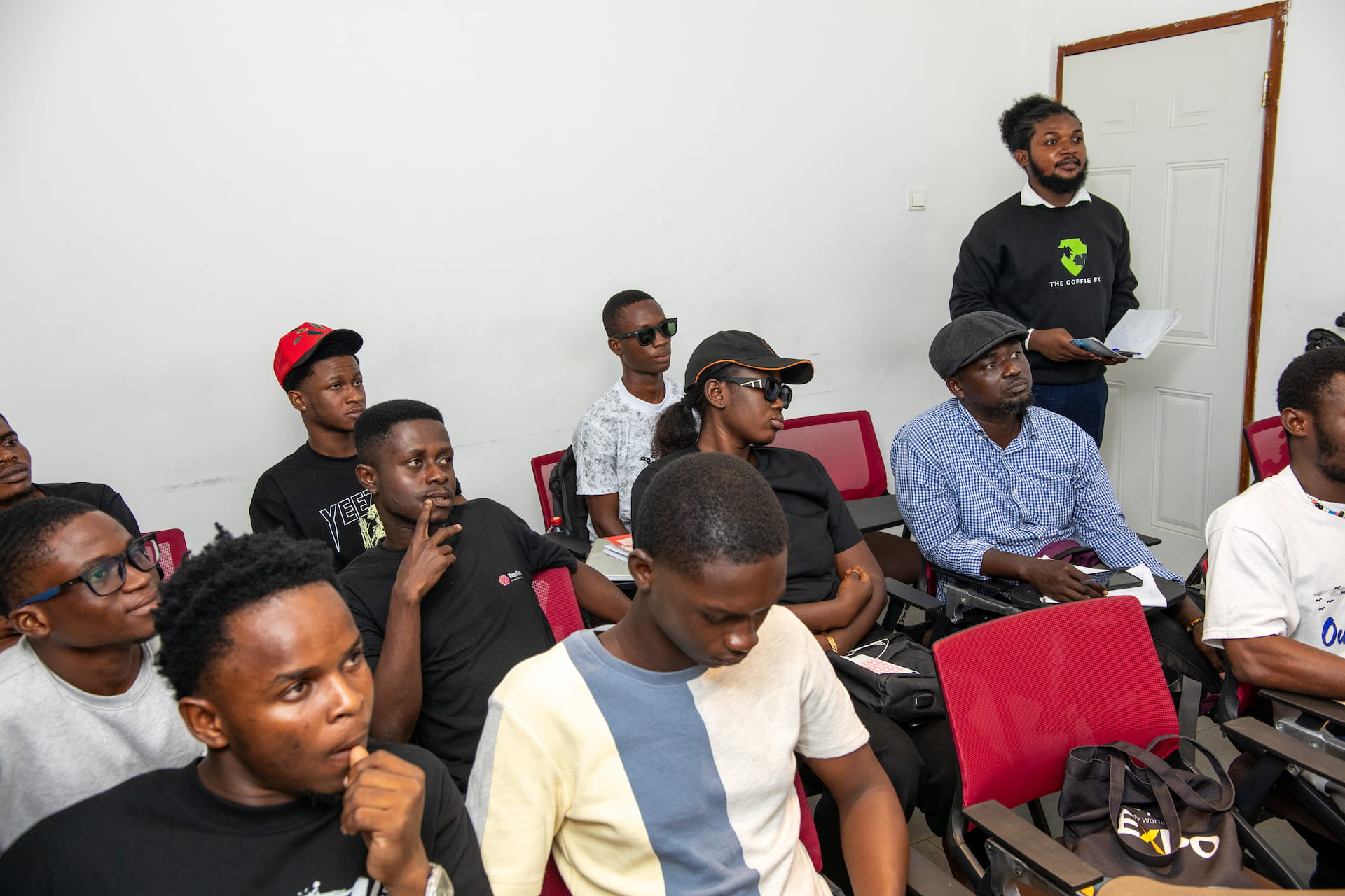 CoffieFX Academy training session in Accra